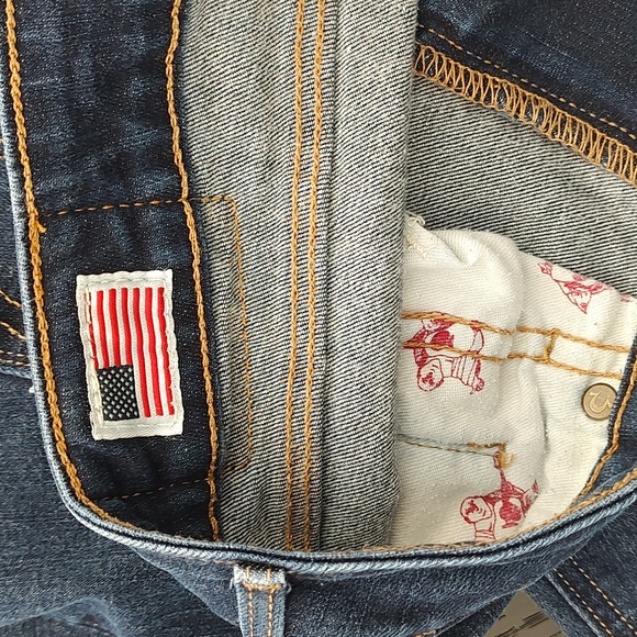 Like New True Religion HALLE Skinny Jeans Dark Wash Size 28 With Stretch - Picture 8 of 12